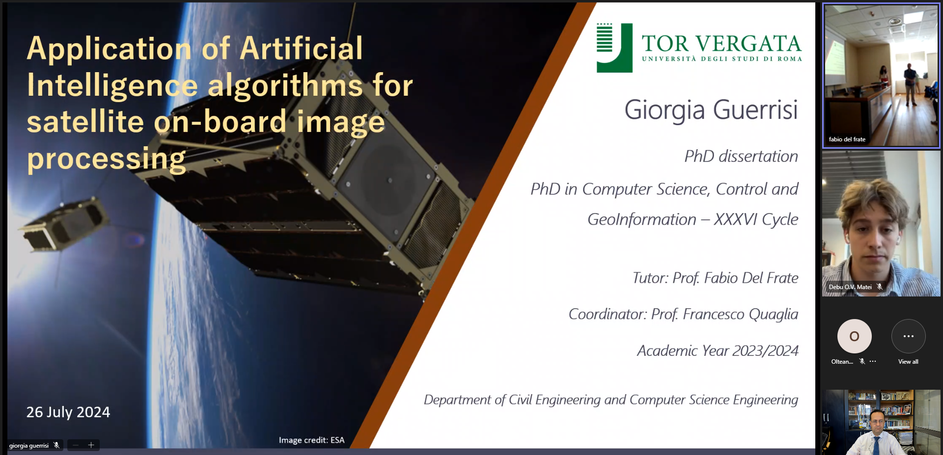 Ilaria Petracca and Giorgia Guerrisi PhD defense: The two defended theses were a success!